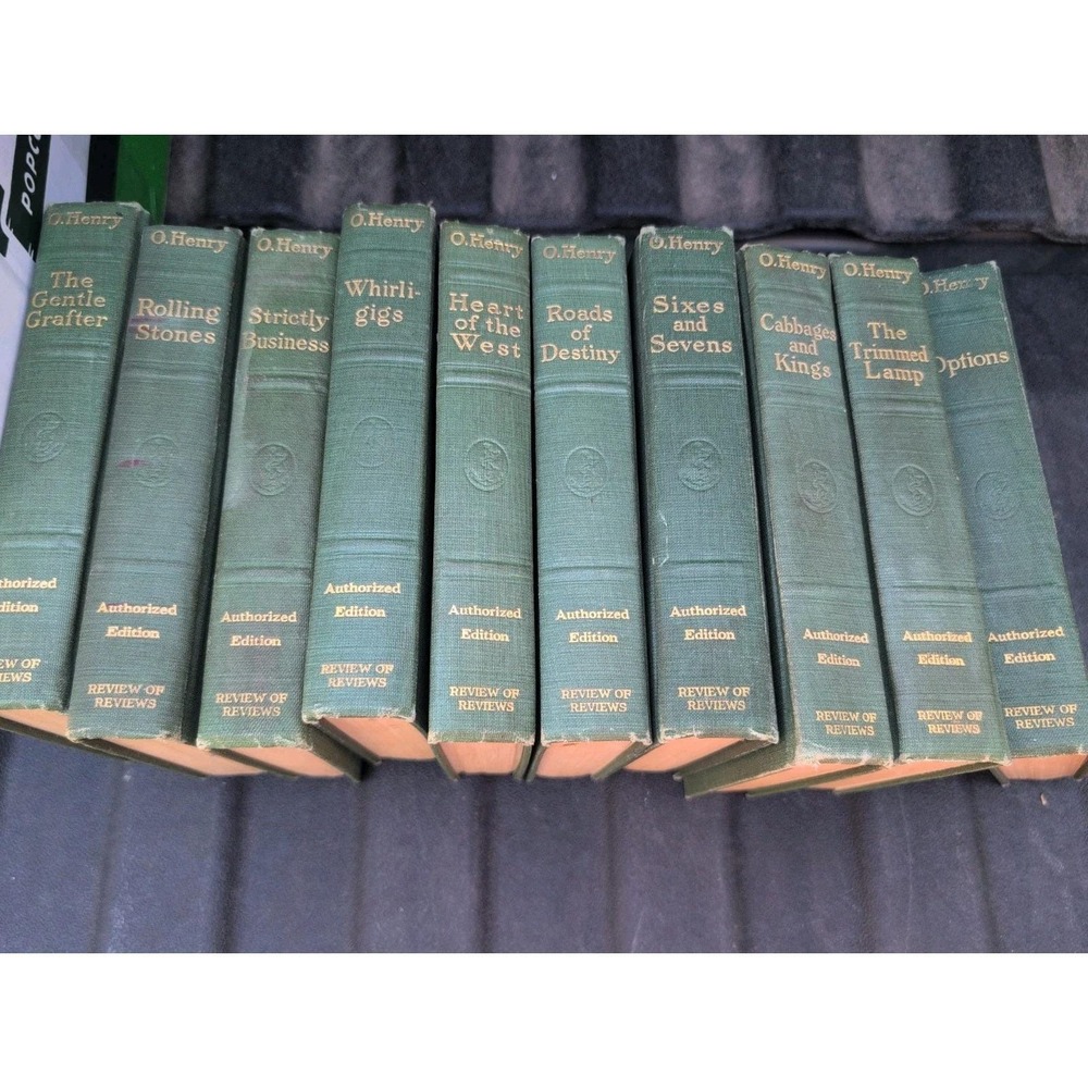 O. Henry Hardcover Book Set Of 10 1914 Authorized Edition Lot Review Of Reviews